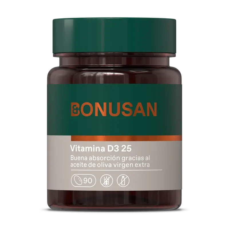 Bonusan Vitamina D3 25 , 90 pérolas