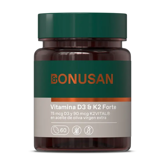 Bonusan Vitamin D3 & K2 Forte, 60 pérolas