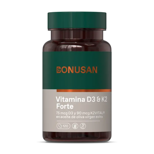 Bonusan Vitamin D3 & K2 Forte, 120 pérolas