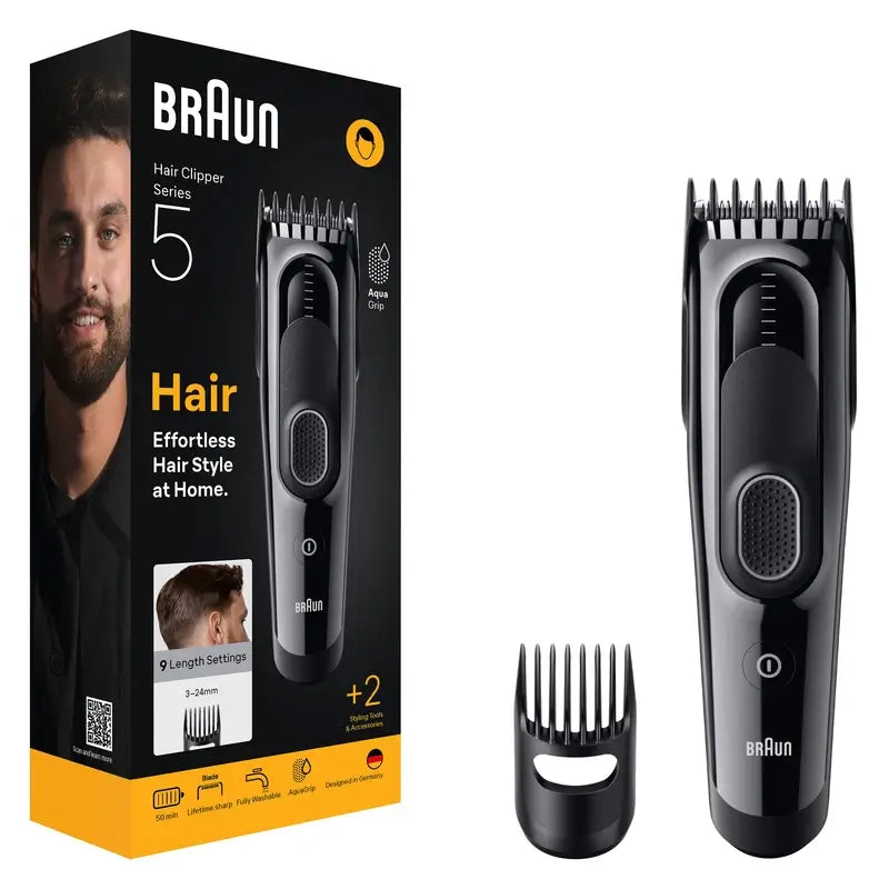Máquina de cortar cabelo Braun Series 5 9 comprimentos +2 acessórios
