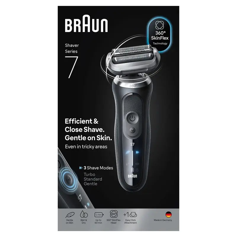 Máquina de barbear eléctrica Braun Series 6 61-B1200S Sensoflex com aparador de precisão