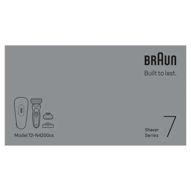Máquina de barbear eléctrica Braun Series 6 61-B1200S Sensoflex com aparador de precisão