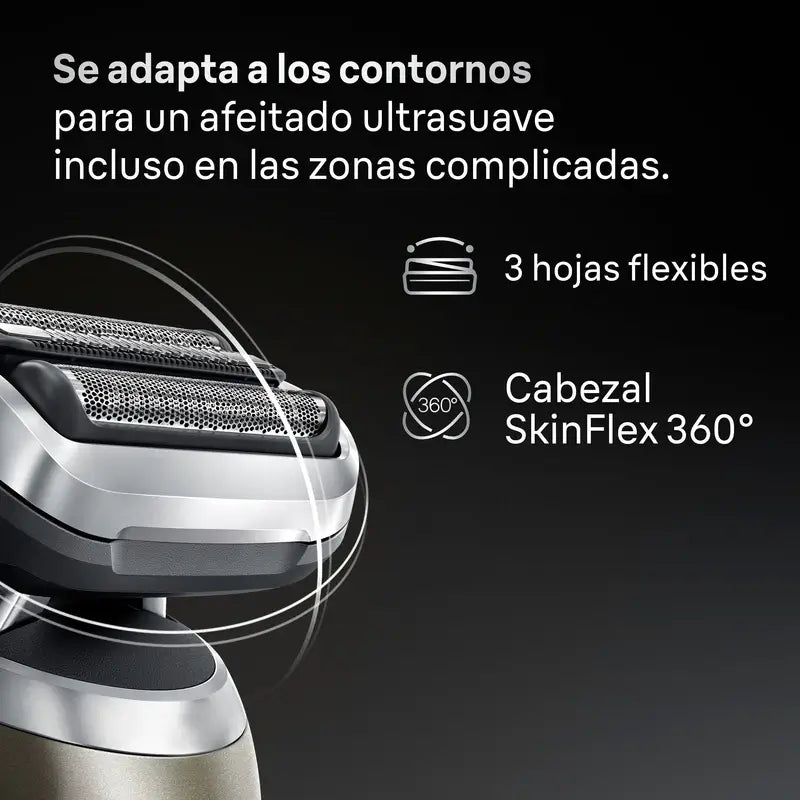 Máquina de barbear eléctrica Braun Series 7 71-N1200S 360° Flex com aparador de precisão