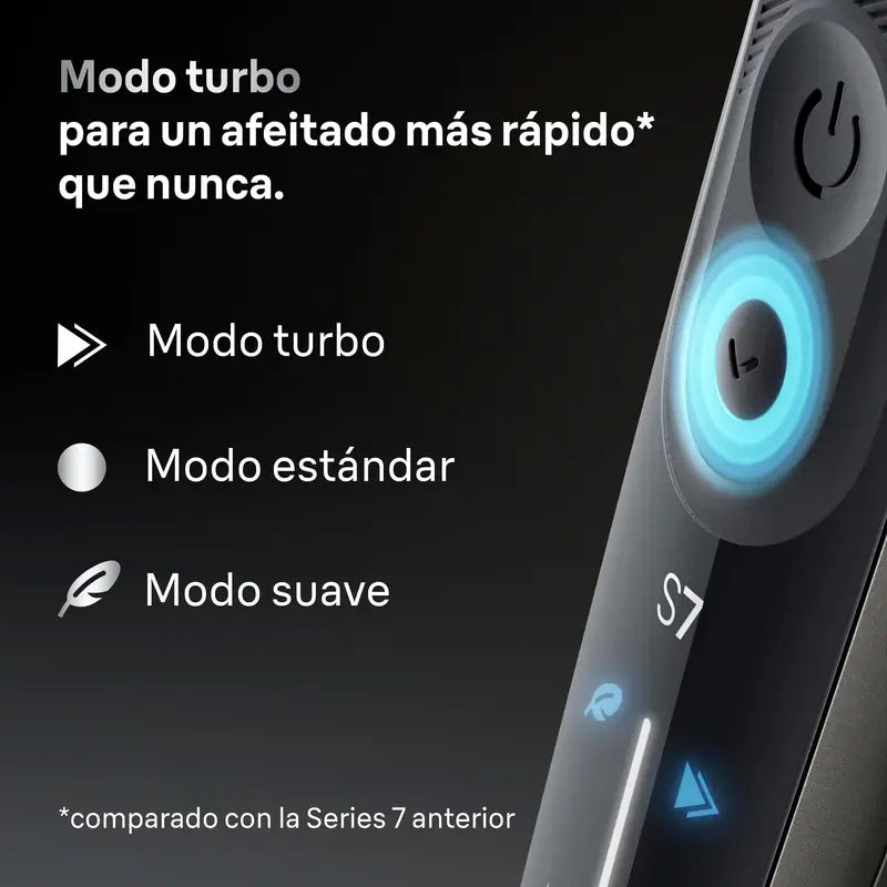 Máquina de barbear eléctrica Braun Series 7 71-N1200S 360° Flex com aparador de precisão