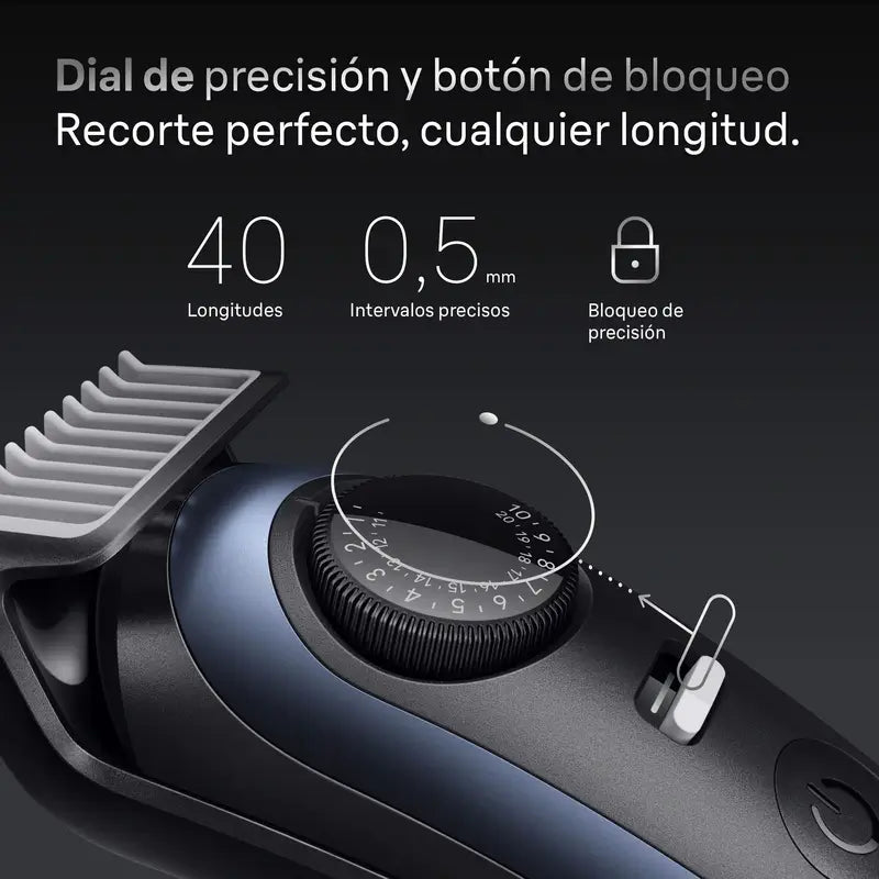 Aparador de barba Braun Series 7 40 comprimentos Bt7520