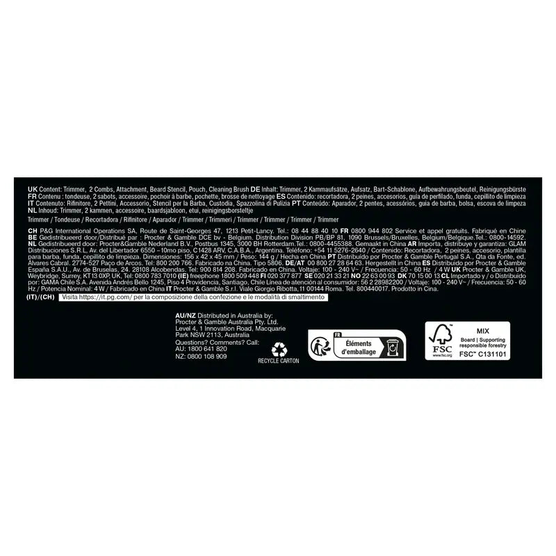 Aparador de barba Braun Series 7 40 comprimentos Bt7520