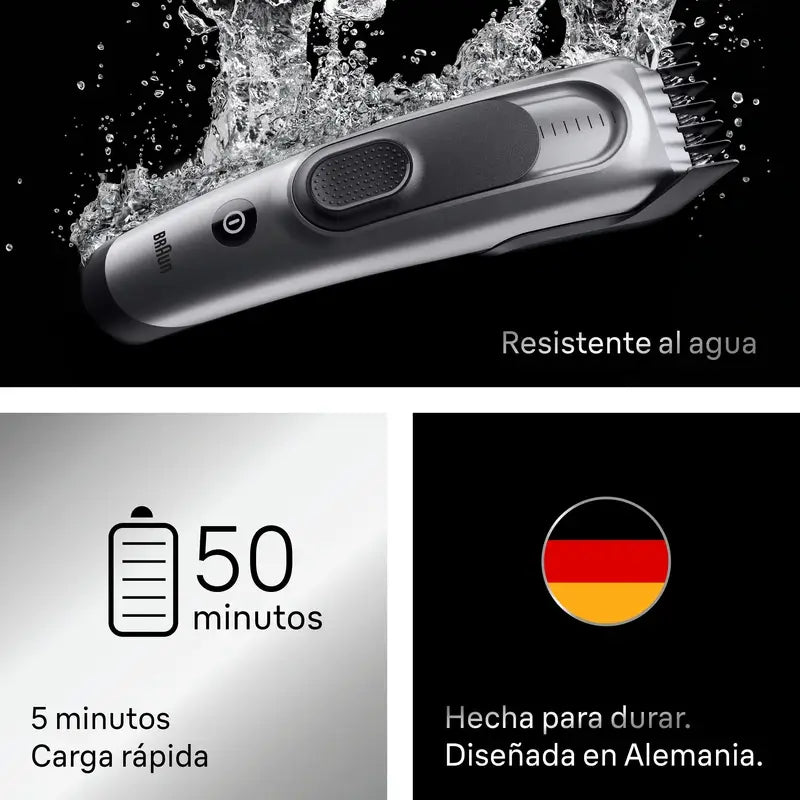 Máquina de cortar cabelo Braun Series 7 17 comprimentos + 5 acessórios