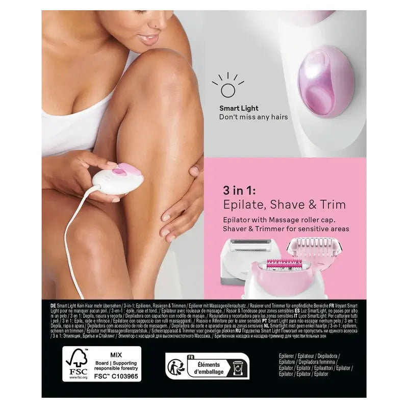 Braun Silk-Epil 3 3-270, depiladora eléctrica para mulher