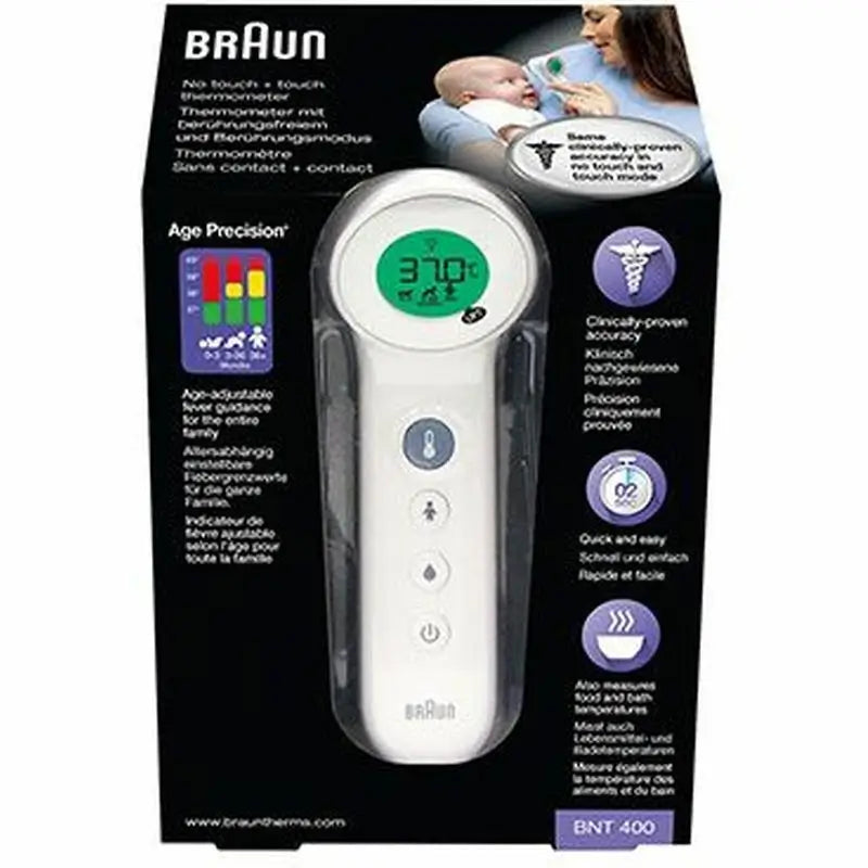 Termómetro Frontal Bnt400 Braun Non-Contact+ , 1 pc.