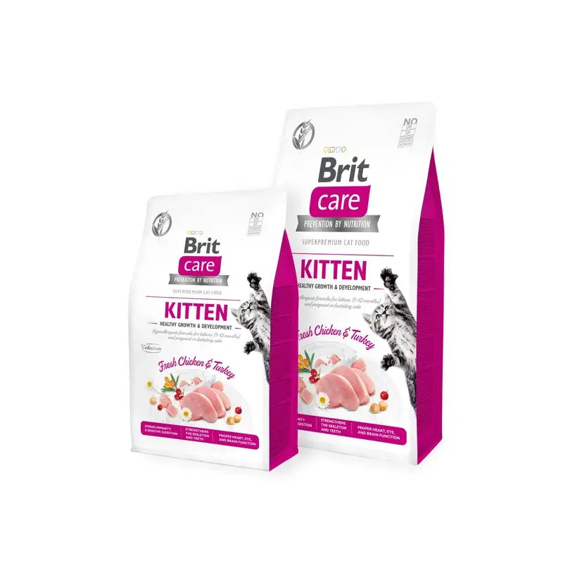 Brit Care Cat Grain Free Kitten Healthy Growth 400 gramas