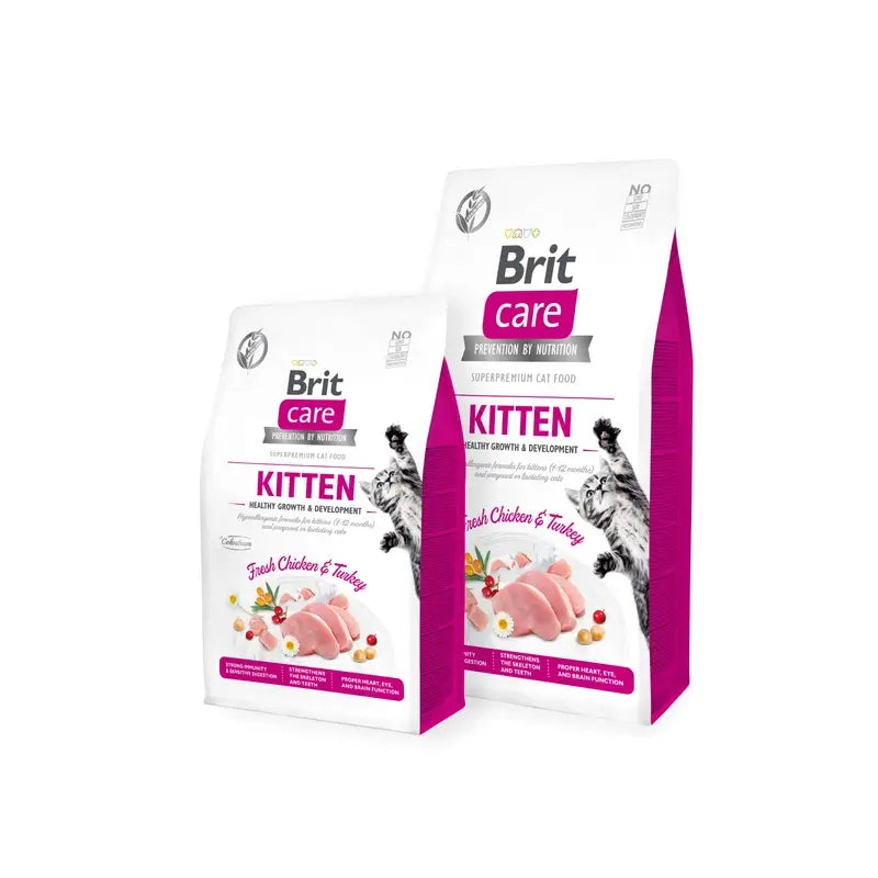 Brit Care Cat Grain Free Kitten Healthy Growth 400 gramas