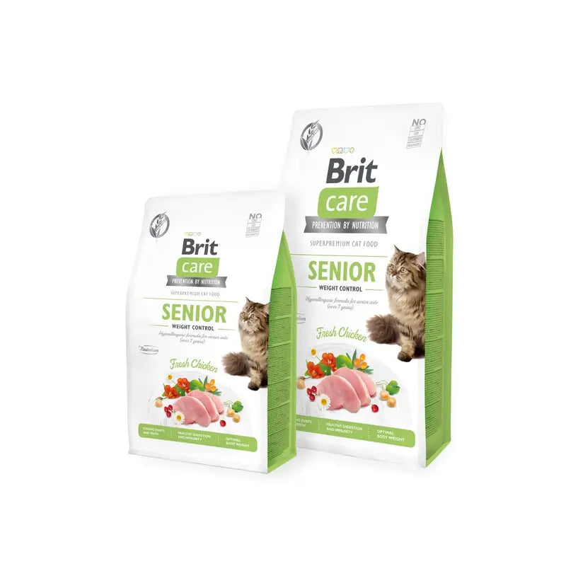 Brit Care Cat Grain Free Senior Weight Control 400 gramas