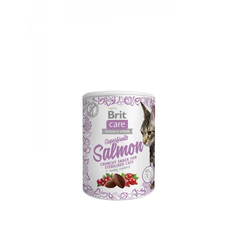 Brit Care Cat Snack Sf Salmão 6x100 gramas