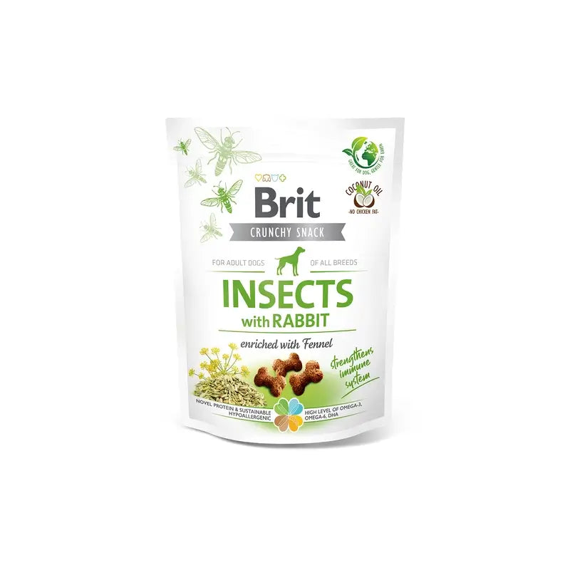 Brit Care Dog Crunchy Insect Coelho 6x200 gramas