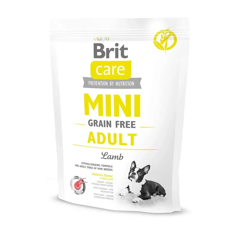 Brit Care Dog Mini Grain Free Adult Cordeiro 400 gramas