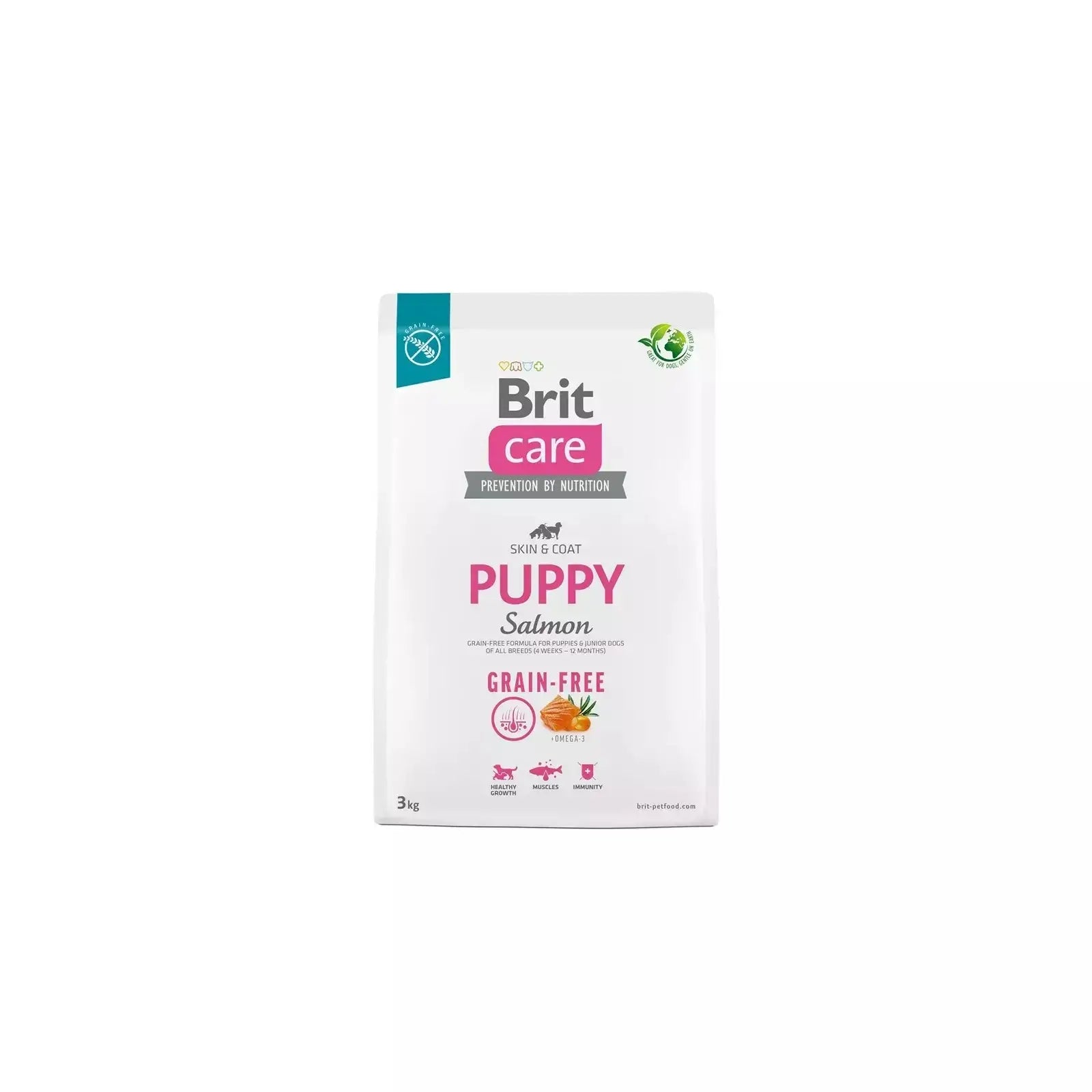 Brit Care Dog Puppy Grain Free Salmão 3Kg para Cães