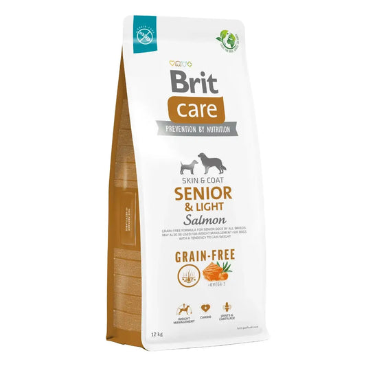 Brit Care Grain Free Senior Light Salmon 12Kg para Cães
