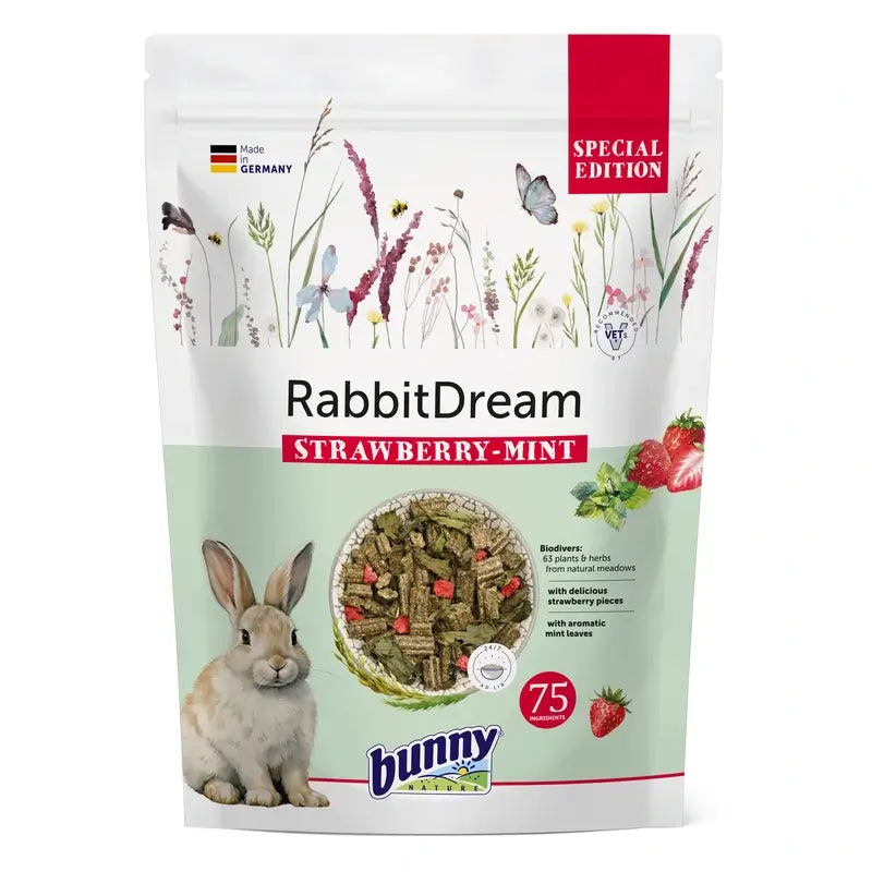Bunny Rabbit Dream Food Edição Especial Morango-Menta 1,5Kg