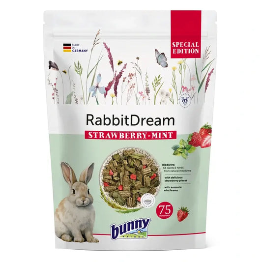 Bunny Rabbit Dream Food Edição Especial Morango-Menta 1,5Kg