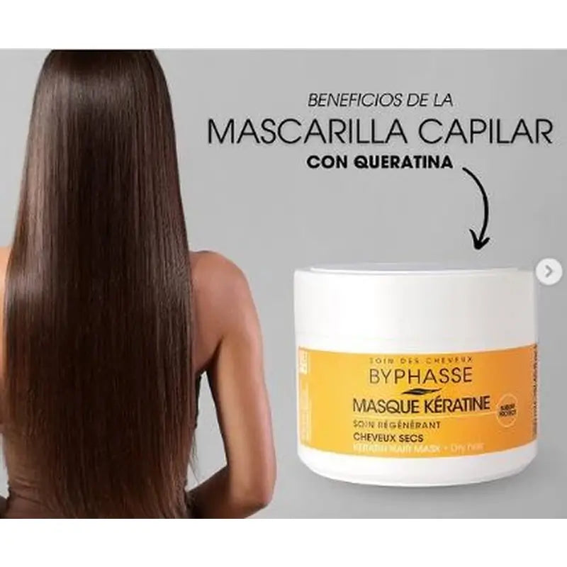 Byphasse Queratina Capilar Cabelos Secos, 250 ml