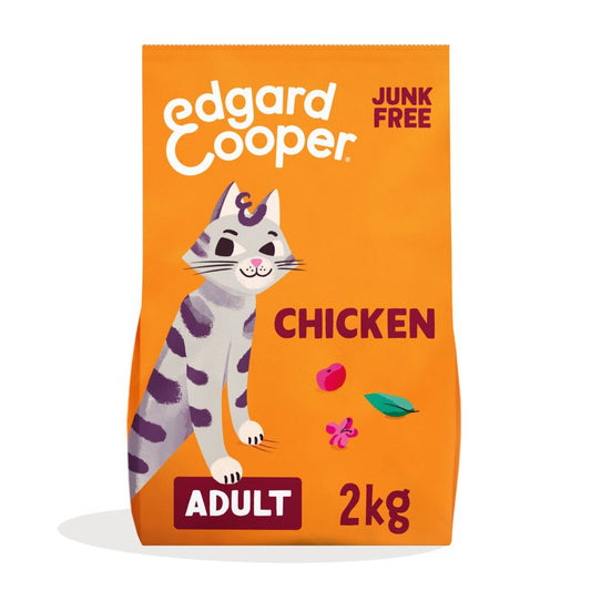 Alimento para gatos Edgard & Cooper Adult 2kg Frango fresco da quinta