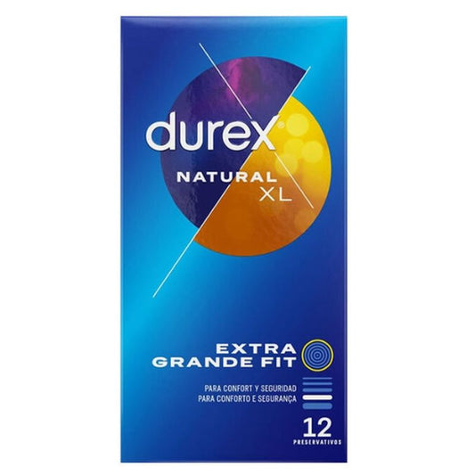DUREX preservativos XL profiláticos naturais 12 unidades