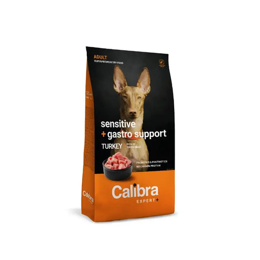Calibra Dog Expert+ Adult Sensitive & Gastro Supp. Ração 12Kg