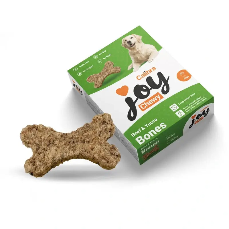 Calibra Joy Dog Chewy Beef Bone & Yucca, 30 unid. x 850 gr.