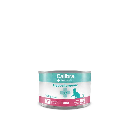 Calibra Vet Diet Gato Hipoalergénico Atum Alimento Húmido 6X200Gr