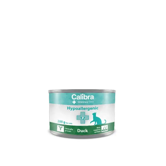 Calibra Vet Diet Gato Hipoalergénico Pato Alimento Húmido 6X200Gr