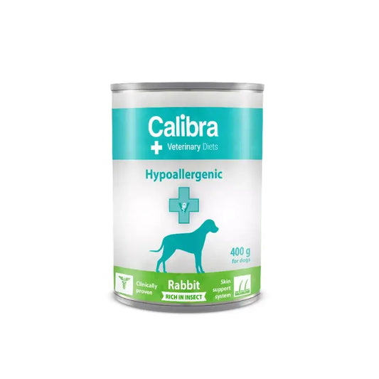 Calibra Vet Diet Cão Hipoalergénico Coelho Insectos Alimento Húmido 6X400Gr