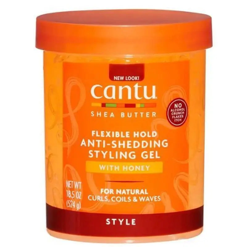Cantu Shea Butter Styling Gel Com Óleo de Rícino Preto da Jamaica 524G (Fortalecimento)