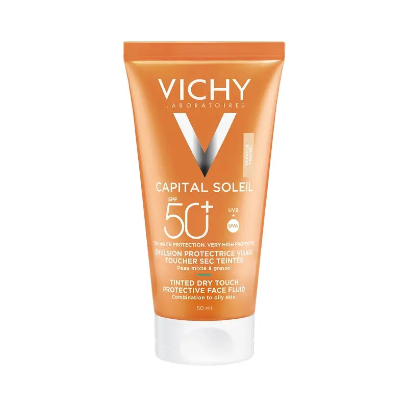 Vichy Idéal Soleil BB Cream Emulsão Solar Toque Seco SPF 50 com Cor 50 ml