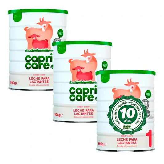 Capricare 1 Leite para Bebés, Embalagem 3 X 800 Gr