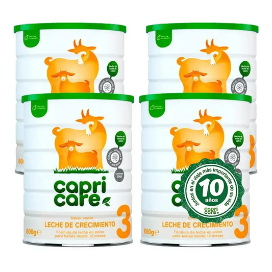 Capricare 3 Leite de Crescimento, embalagem de 4 x 800 g