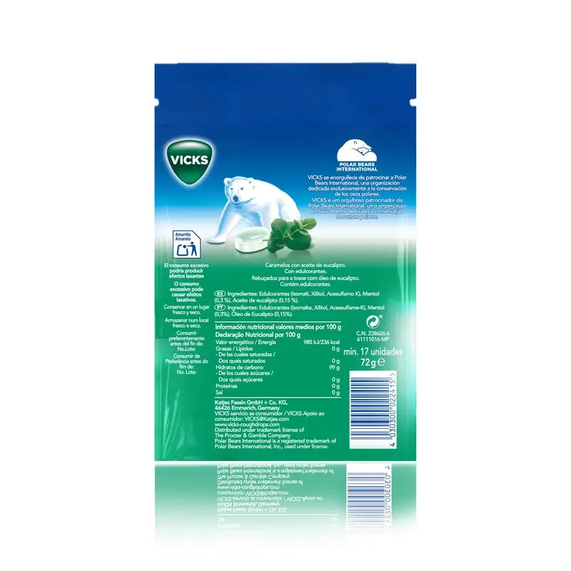 Balas Vicks Dupla Ação 72 gr