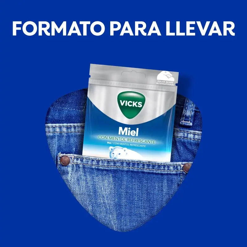 Balas de mel Vicks 72 gramas