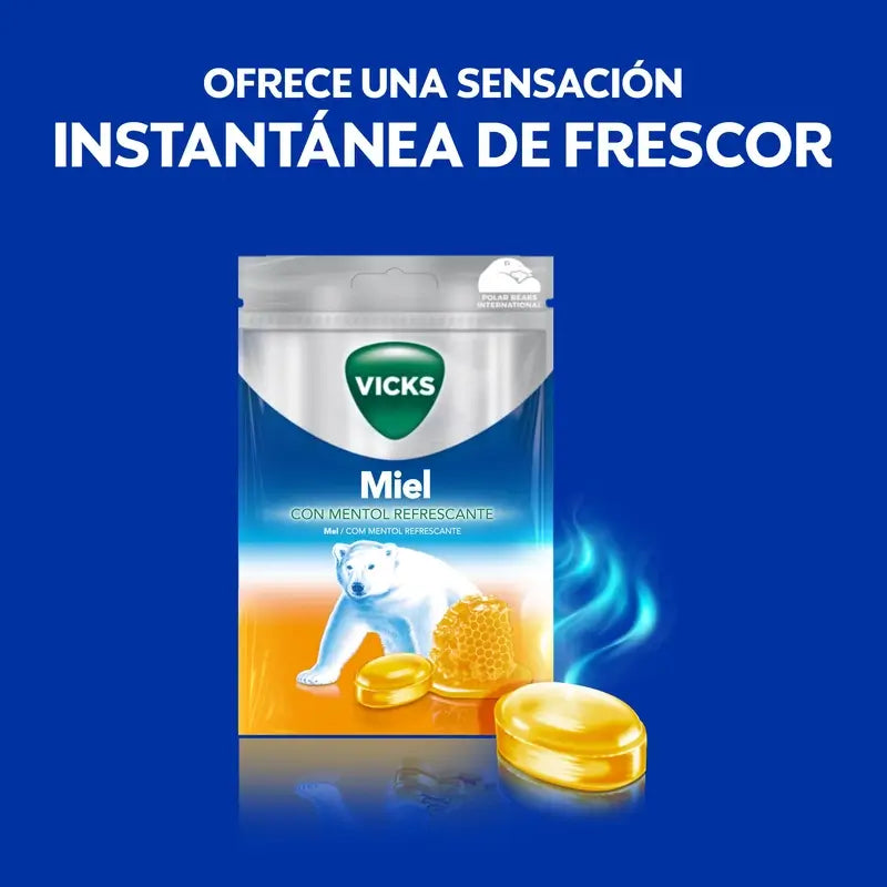 Balas de mel Vicks 72 gramas