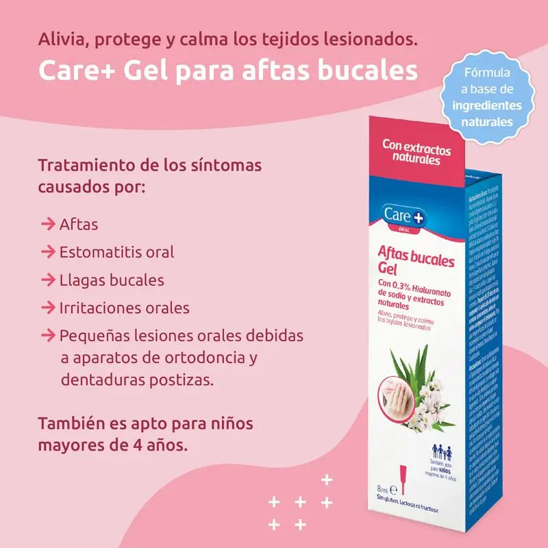 Care+ Aftas Gel Bucal, 8 ml