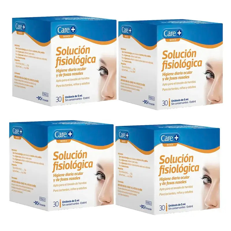 Care+ Physiological Solution 5Ml, embalagem de 4 x 30 unidades