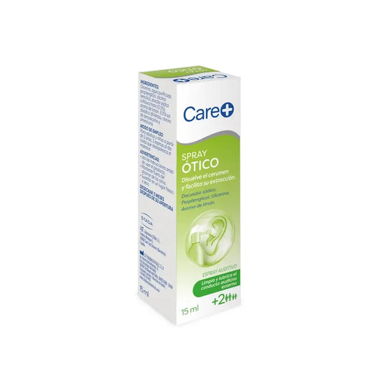 Care+ Spray de Limpeza dos Ouvidos Para Adultos e Crianças +2 Anos , 15 ml