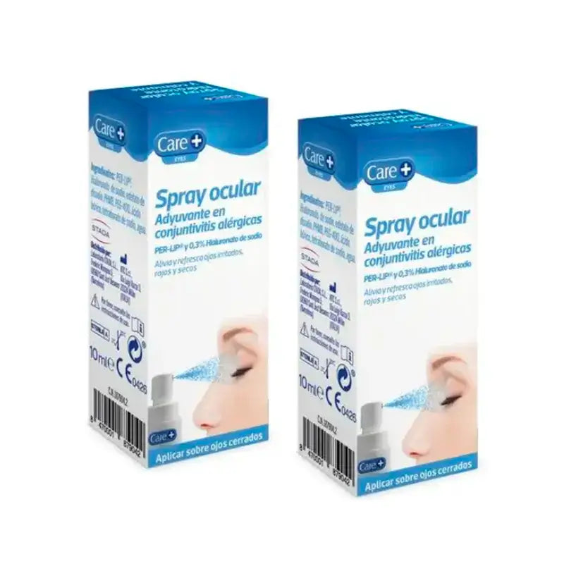 Care+ Allergic Conjunctivitis Eye Spray, embalagem de 2 x 10 ml