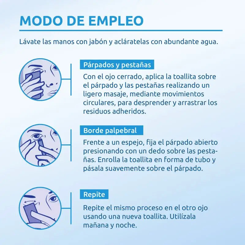 Care+ Toalhetes Oftálmicas Estéreis, 30 Unidades