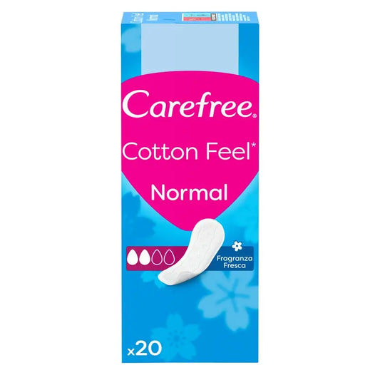 Carefree Cotton Feel Normal Fragrância Fresca 20 unidades