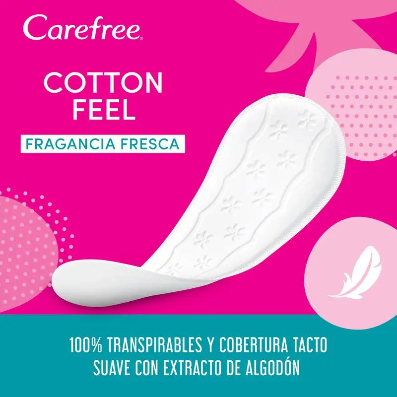 Carefree Cotton Feel Normal Fragrância Fresca 40+4 unidades