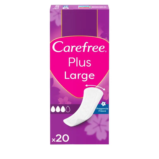 Carefree Plus Grande Fragrância Fresca 20 unidades