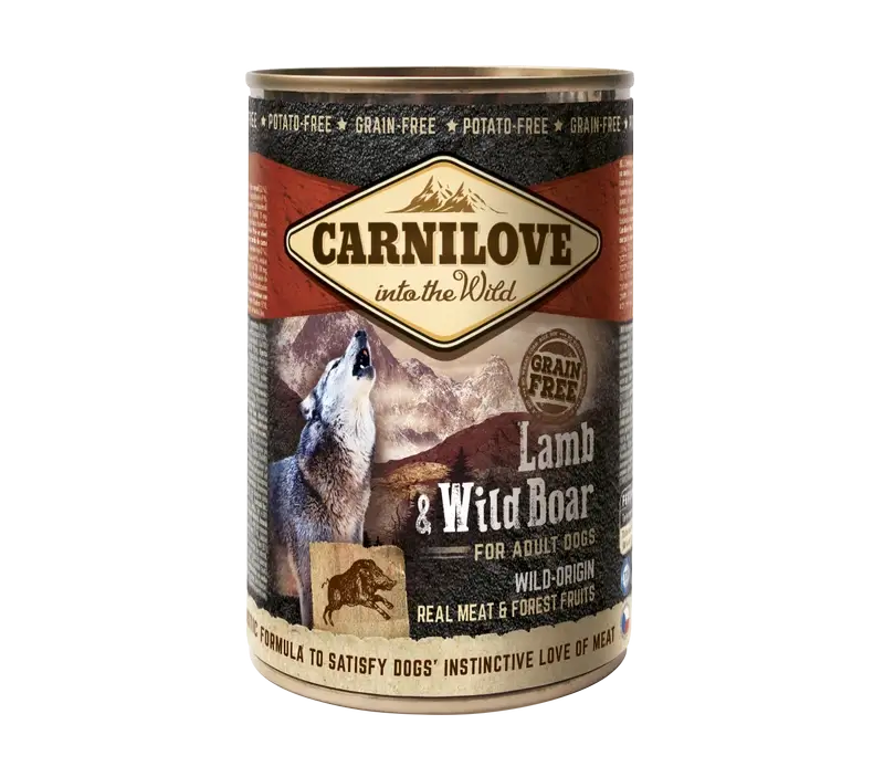Carnilove Canino Canino Adulto Jabali Box 6X400Gr comida húmida para cão