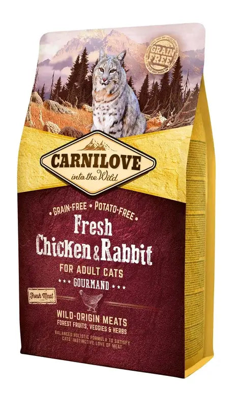 Carnilove Feline Adult Chicken Fresh Chicken Rabbit 2Kg de comida para gato