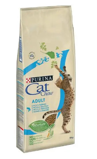 Cat Chow Feline Adult Salmon Atun 15Kg, pienso para gatos