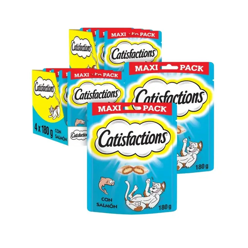 Catisfaction Megapack Salmão, embalagem de 2, 4X180Gr